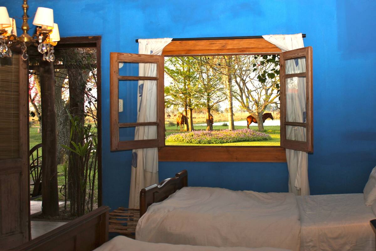 Deluxe Twin Room, 2 Double Beds, Non Smoking | Blackout curtains, free WiFi, bed sheets, wheelchair access