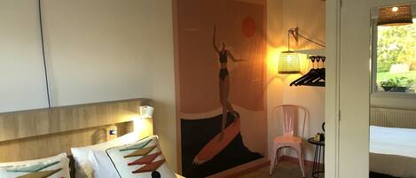 Superior Double Room, 1 Queen Bed, Non Smoking, Garden View | Memory-foam beds, individually furnished, desk, laptop workspace