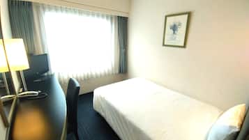 Desk, blackout curtains, iron/ironing board (on request), free WiFi