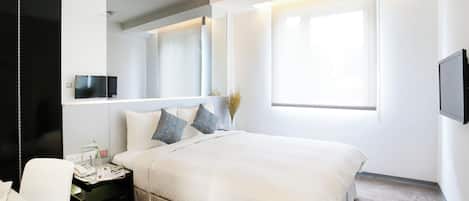 In-room safe, desk, blackout curtains, soundproofing