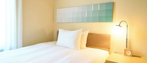 Down comforters, desk, free WiFi