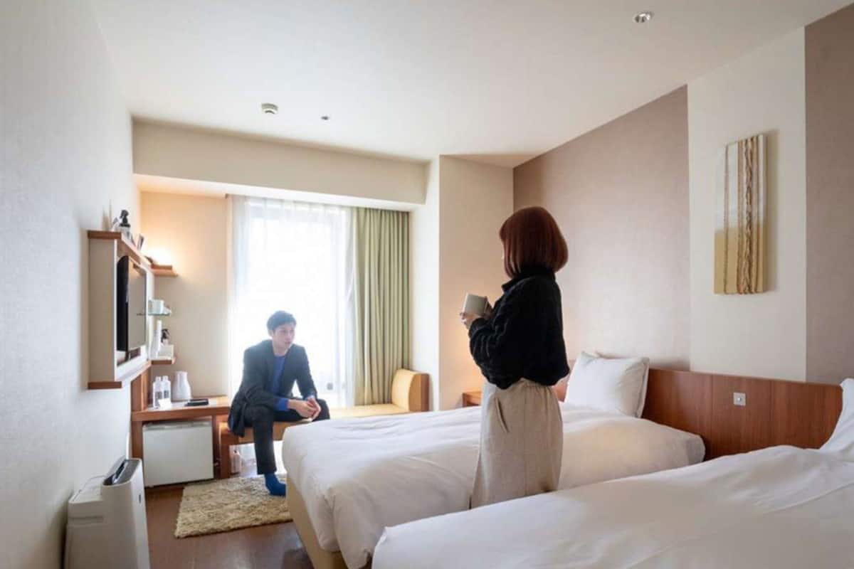 Down comforters, desk, free WiFi