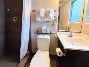开间, 1 张大床 | 浴室 | 免费洗浴用品、吹风机、毛巾、肥皂