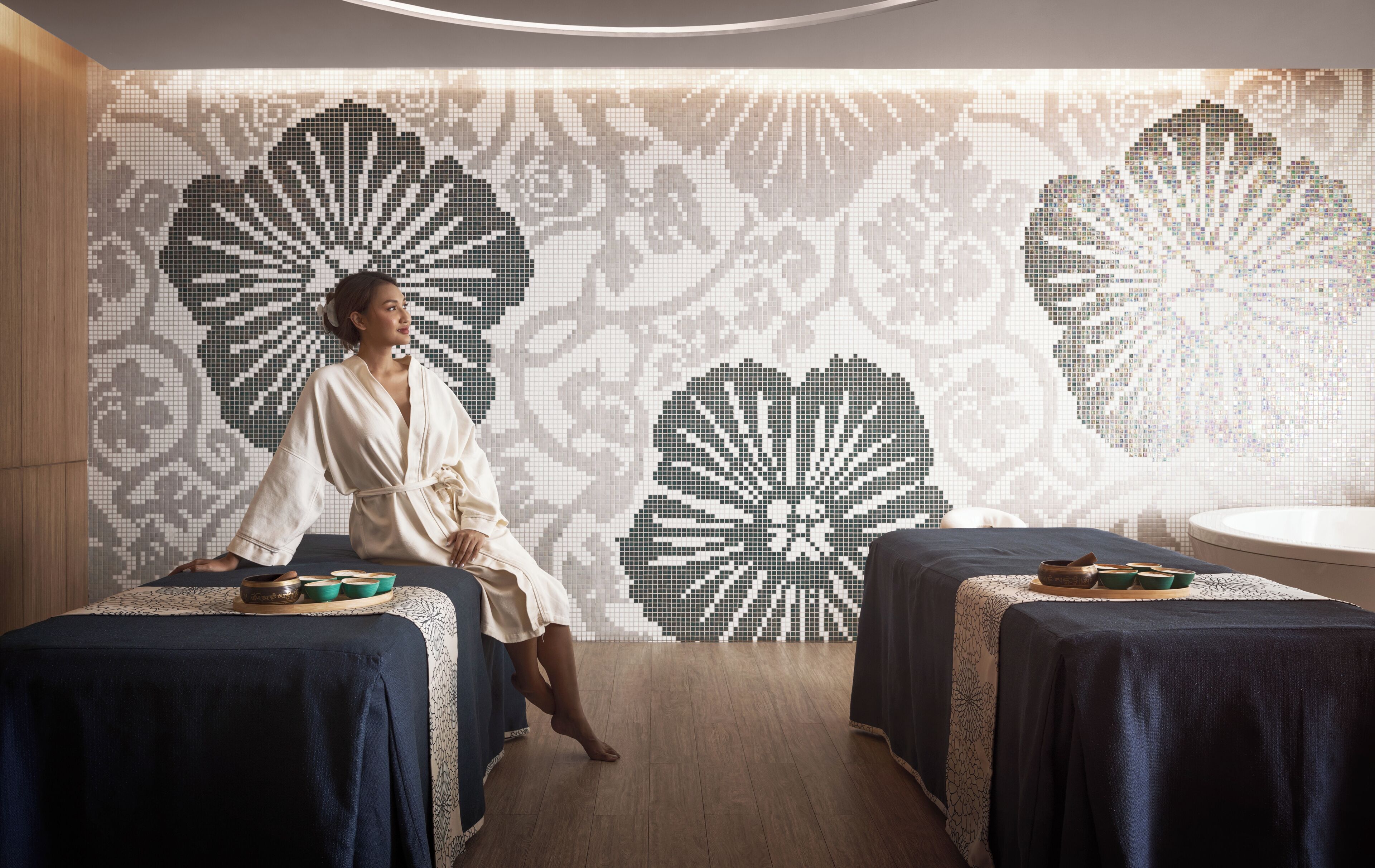 Espace de soins pour les couples, soins corporels, soins d'aromathérapie