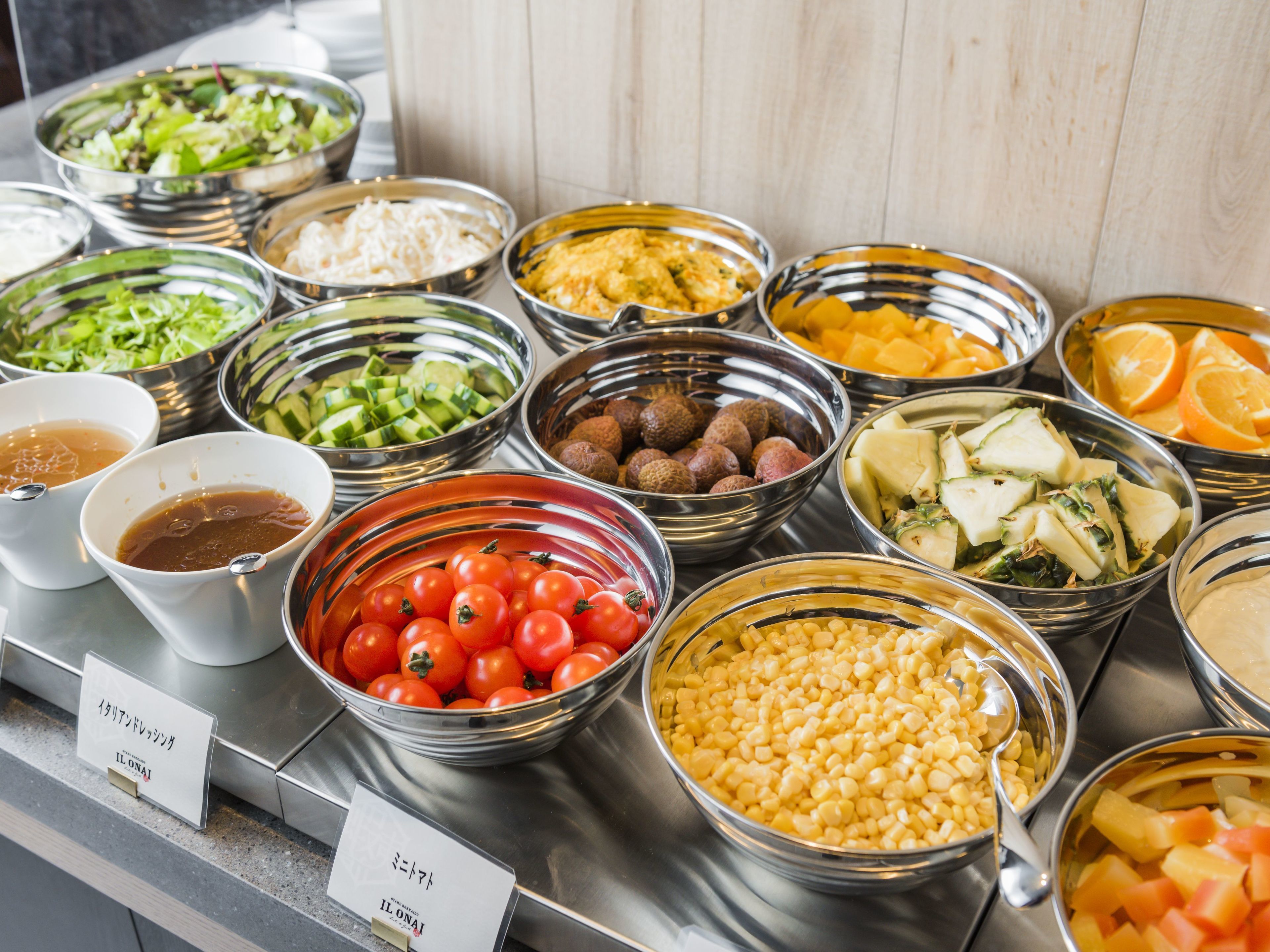 Tägliches Frühstücksbuffet (2420 JPY pro Person)