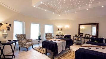Body treatments, aromatherapy, body wraps, body scrubs, facials