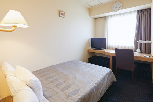 Desk, free WiFi, bed sheets