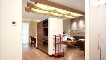 Deluxe Suite, 2 Bedrooms | Living room