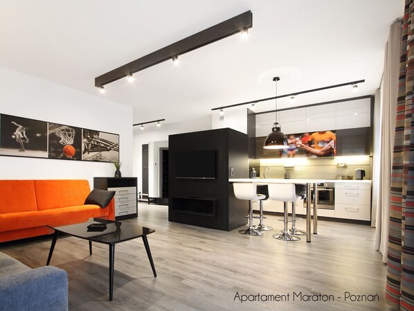 Superior Apartment, 1 Bedroom, Balcony | Private kitchenette