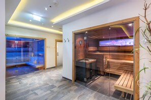 Sauna, hot tub, steam room, body treatments, aromatherapy