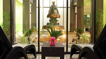 Steam room, body treatments, body wraps, body scrubs, facials