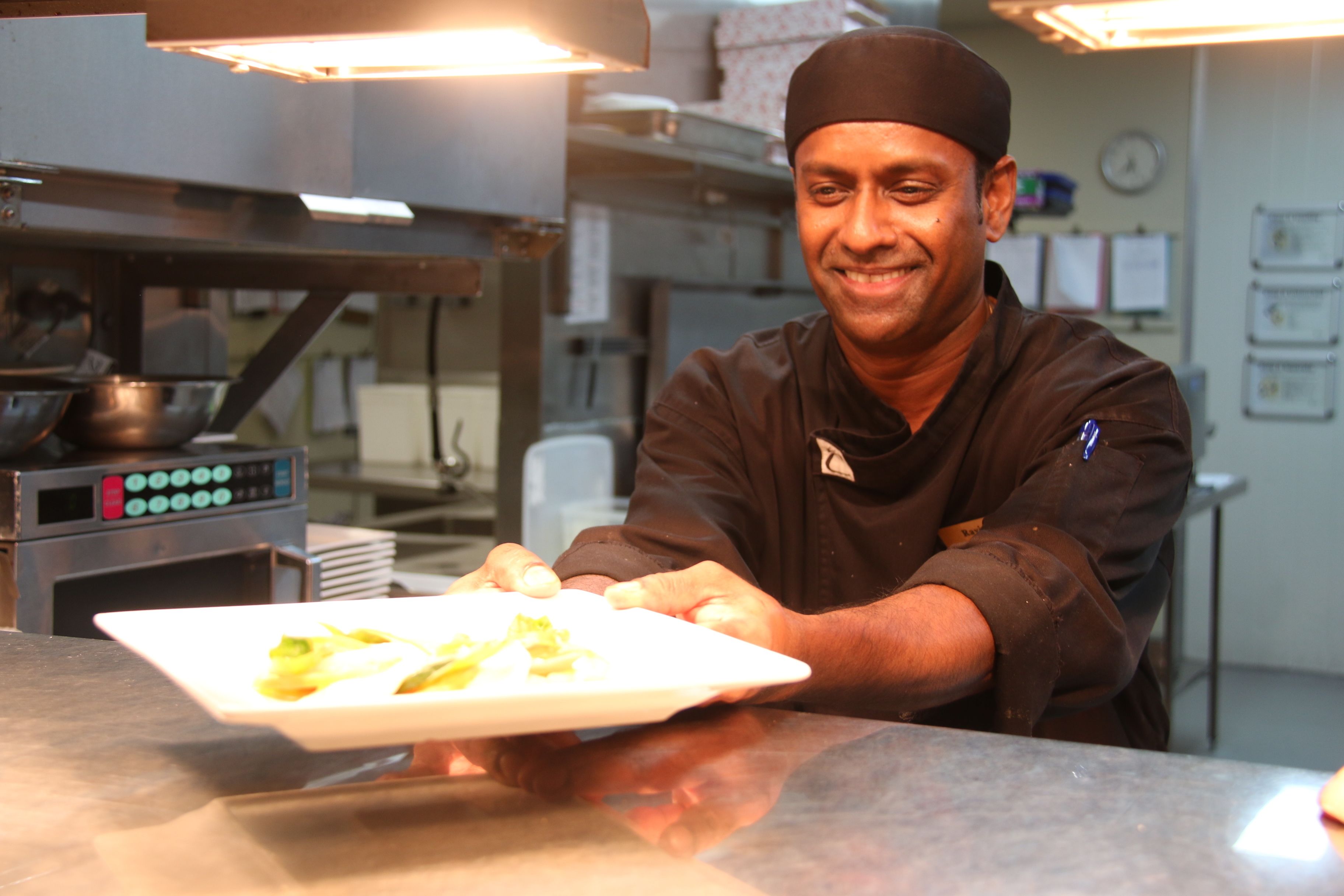 daily buffet breakfast for a fee