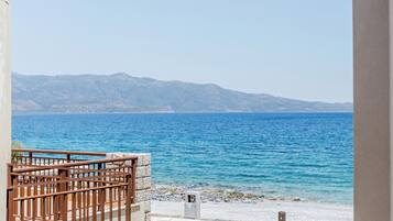 Quadruple Room, Partial Sea View | Balcony view
