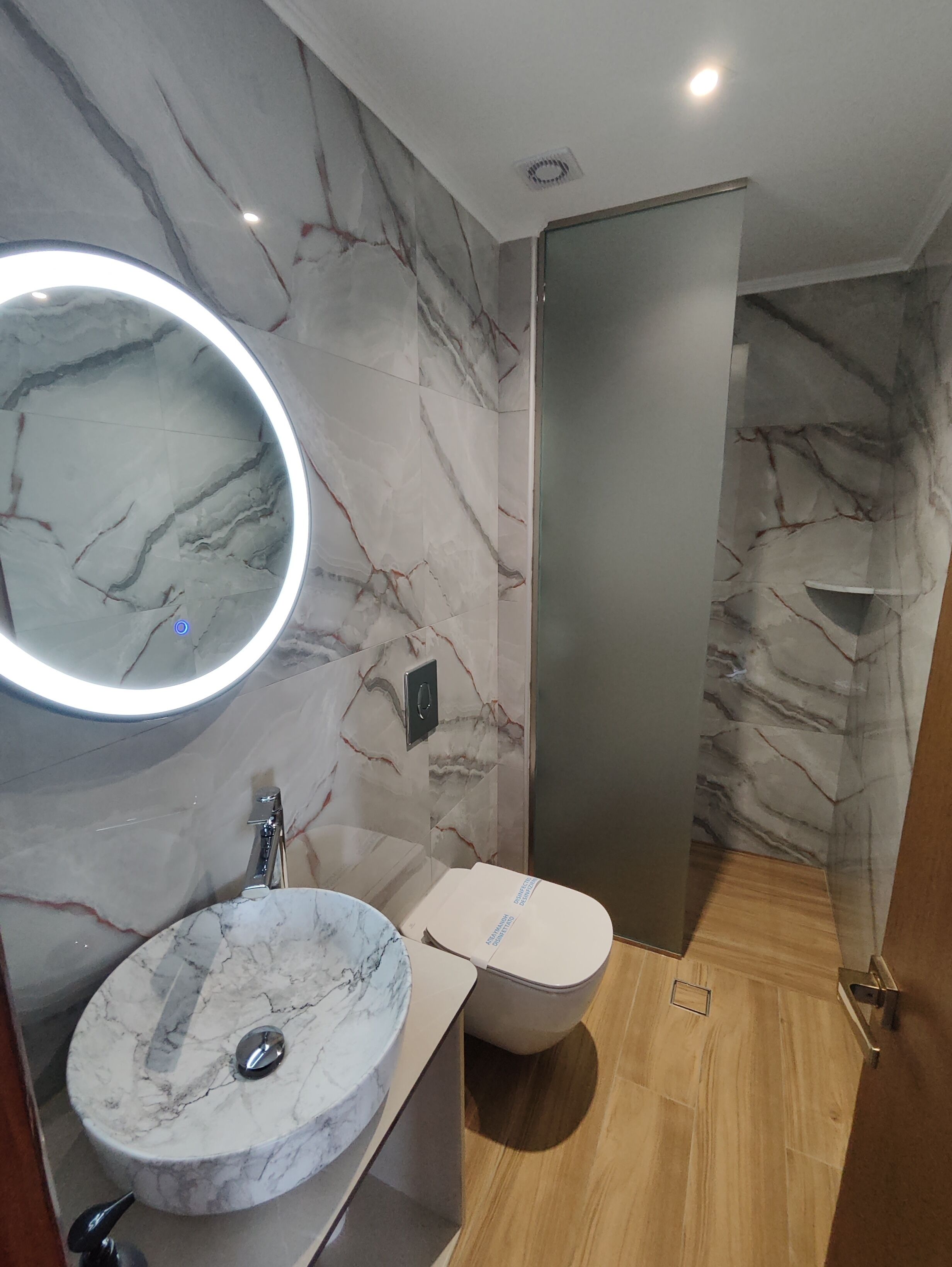 double or twin room, sea view | bathroom | shower, hair dryer, towels