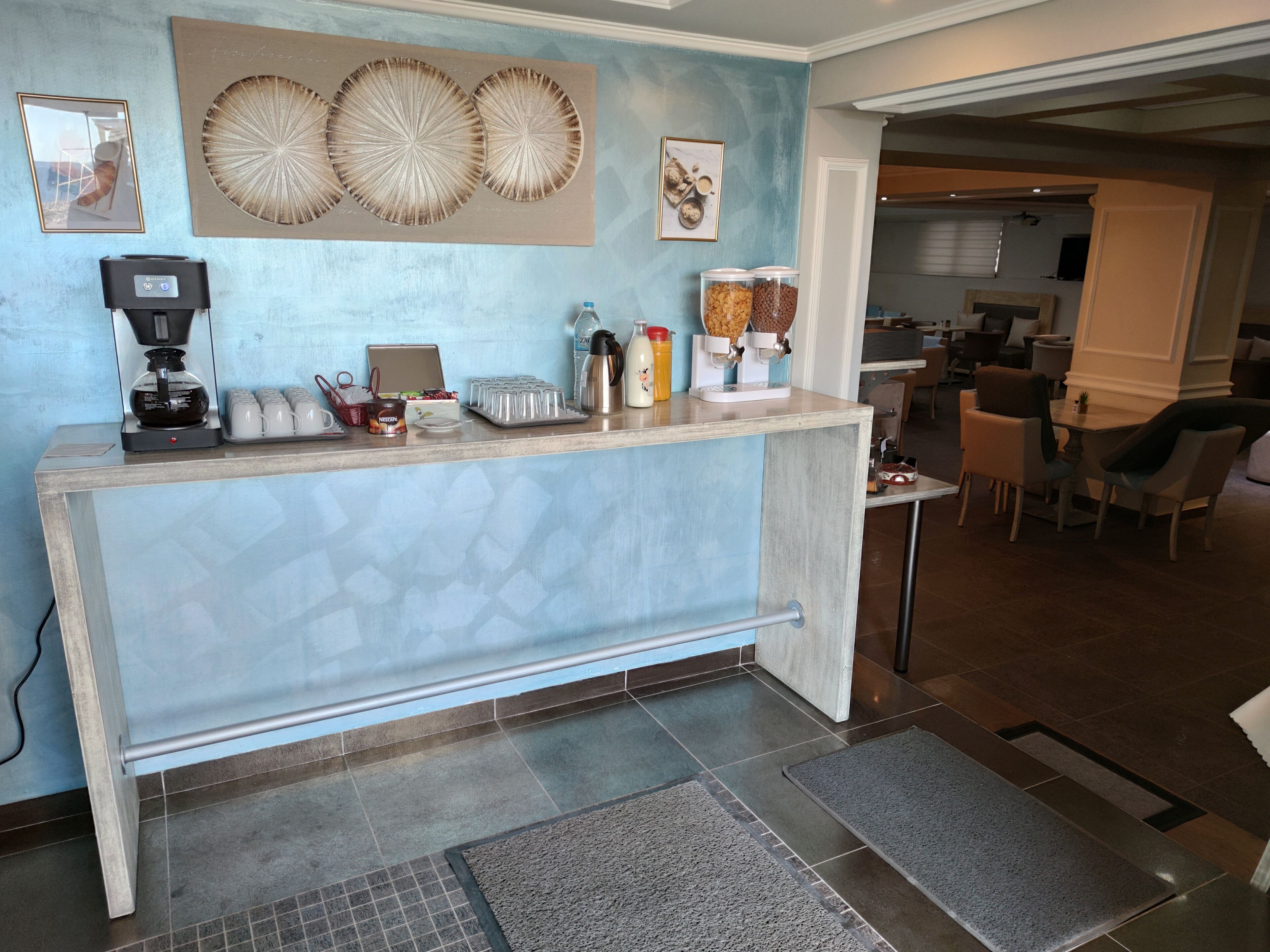 daily buffet breakfast (eur 8.50 per person)