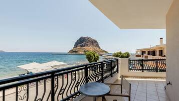 Double or Twin Room, Sea View | Balcony view
