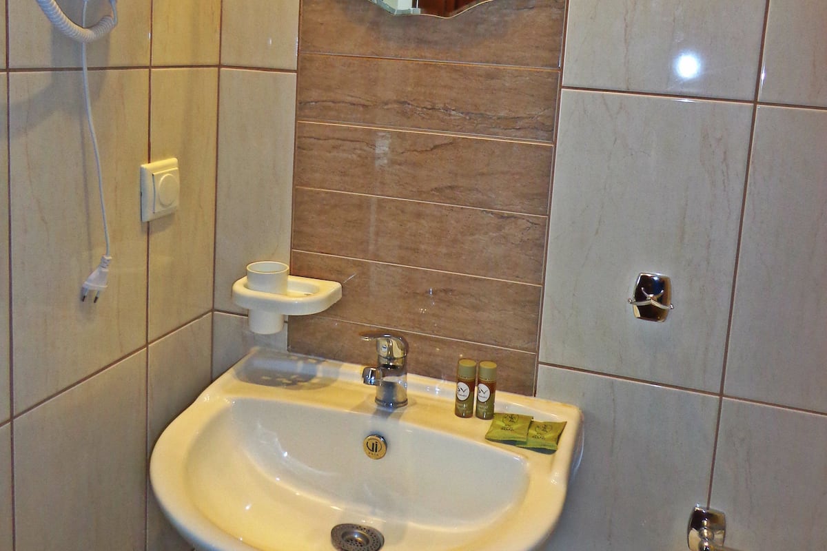 double or twin room, 1 double or 2 single beds | bathroom sink