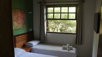 Suite Standard com Ar-condicionado 1 cama de casal ou 2 camas de solteiro | Roupas de cama premium, frigobar, cofres nos quartos, cortinas blackout