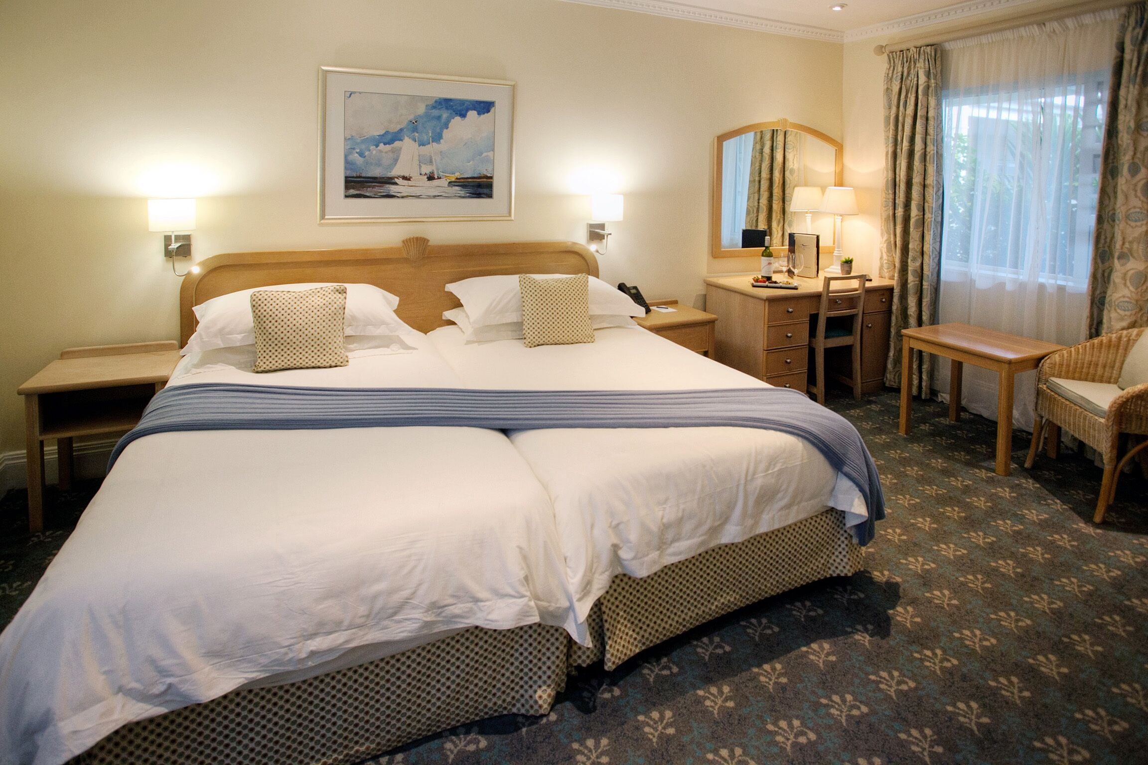 standard twin room | premium bedding, select comfort beds, in-room safe