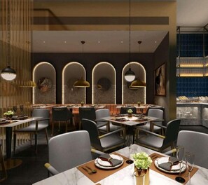 供应早餐、午餐和晚餐，中国菜