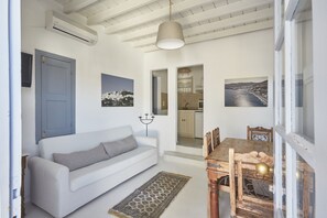 Suite | Private kitchen | Fridge, electric kettle - 9 Muses Exclusive Apartments (Patmos)