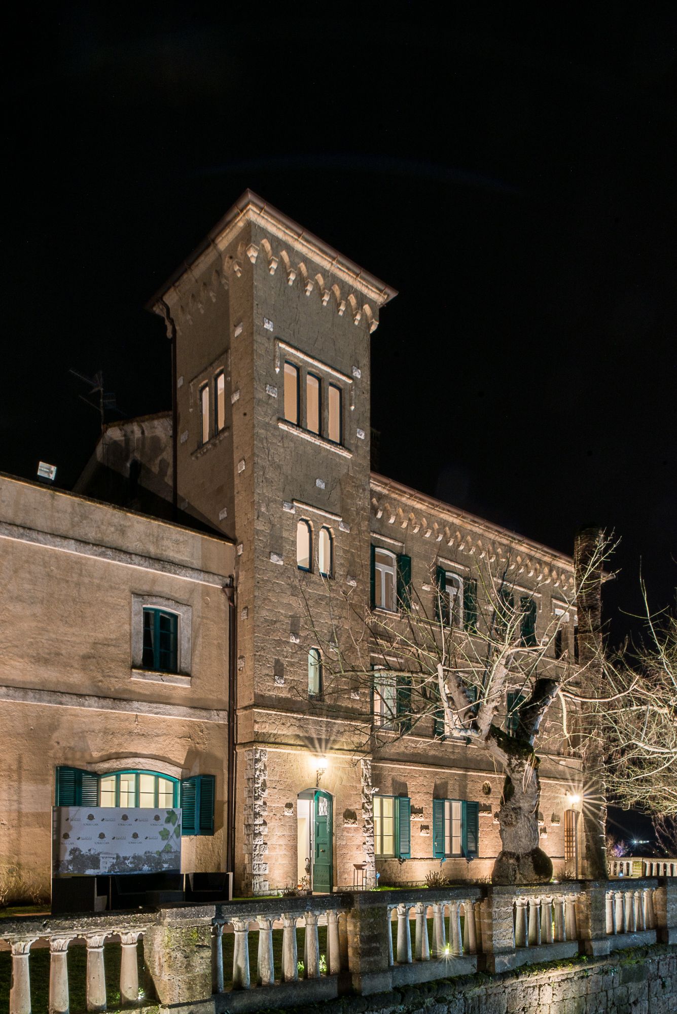 front of property – evening/night