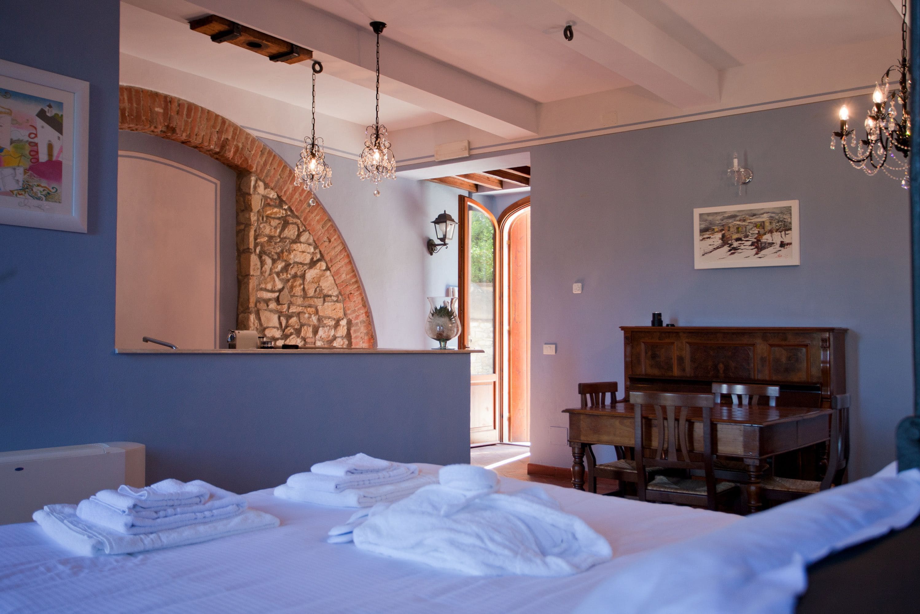 Biancheria da letto di alta qualità, una cassaforte in camera