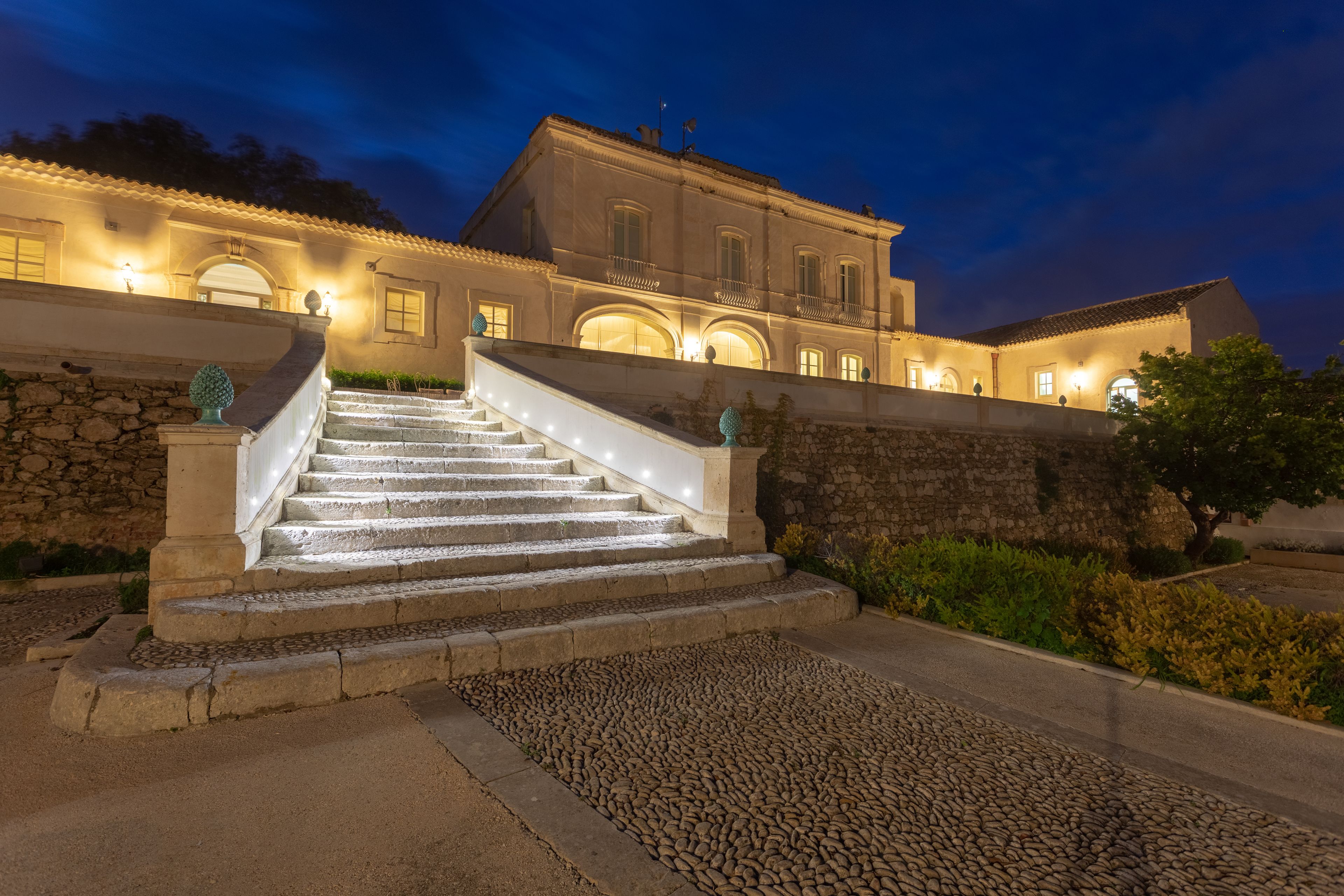 Front of property – evening/night