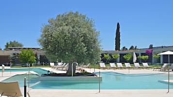 Außenpool, Liegestühle