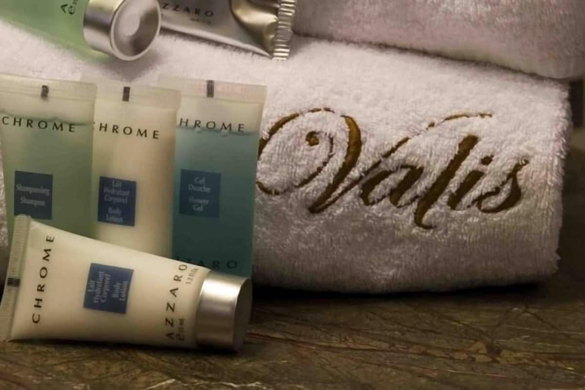 deep-soaking bathtub, free toiletries, hair dryer, bathrobes