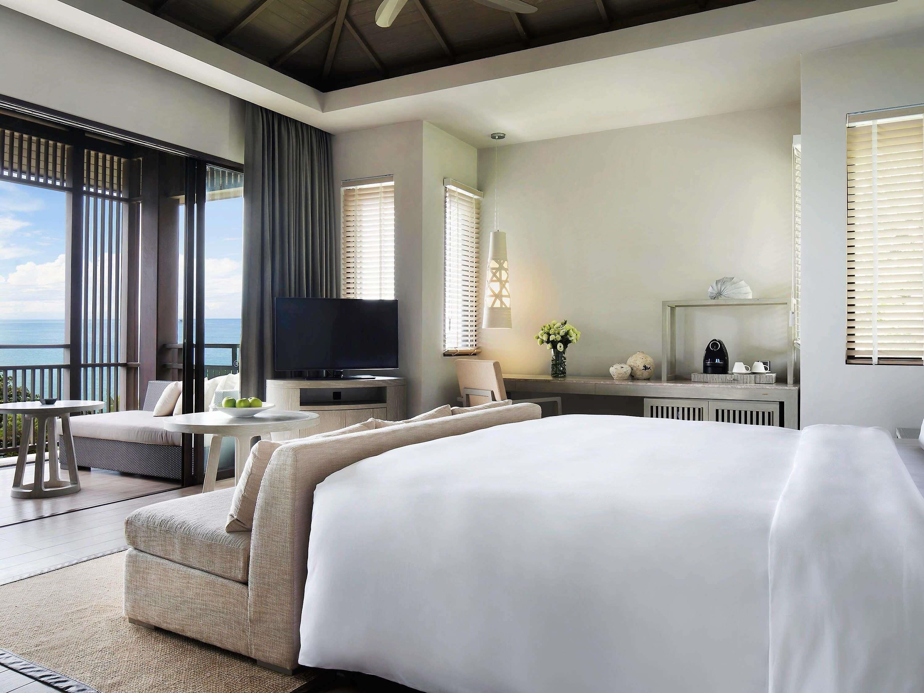 Grand kamer, 1 kingsize bed (Ocean) | Luxe beddengoed, donzen dekbedden, bedden met traagschuimmatras