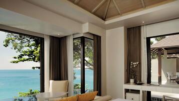 Luxury Villa, 1 Bedroom (Pool) | Premium bedding, down comforters, memory foam beds, minibar