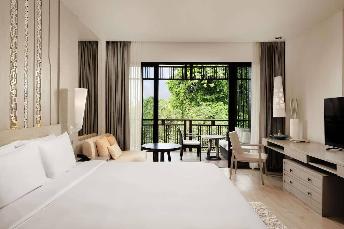 Quarto luxo, 1 cama King | Roupas de cama premium, edredons de pluma