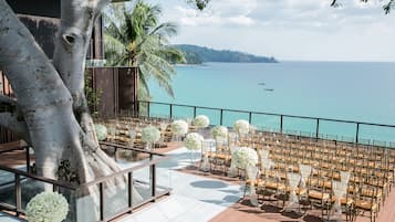 Área de bodas al aire libre