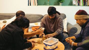 Shared Dormitory, Women only, Ensuite (6 pax) | Living area | Table football, books, printers