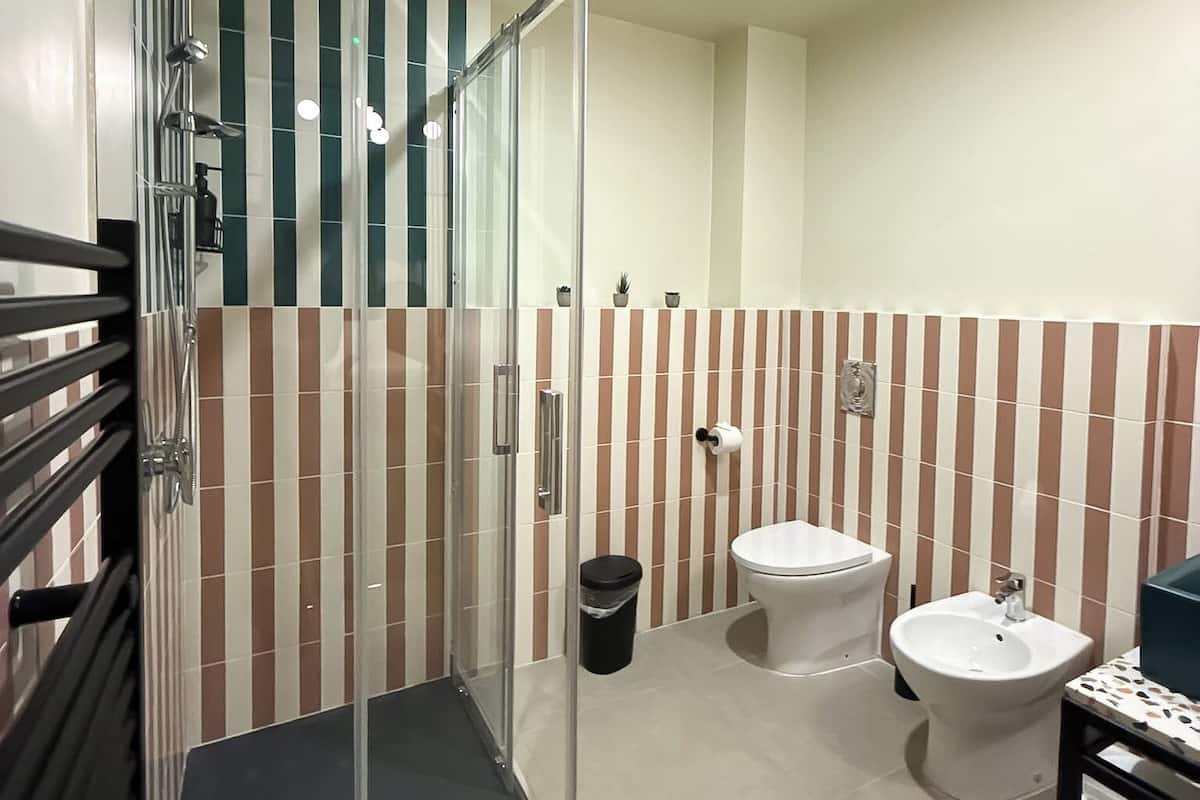 Egyptian cotton sheets, premium bedding, iron/ironing board, free WiFi