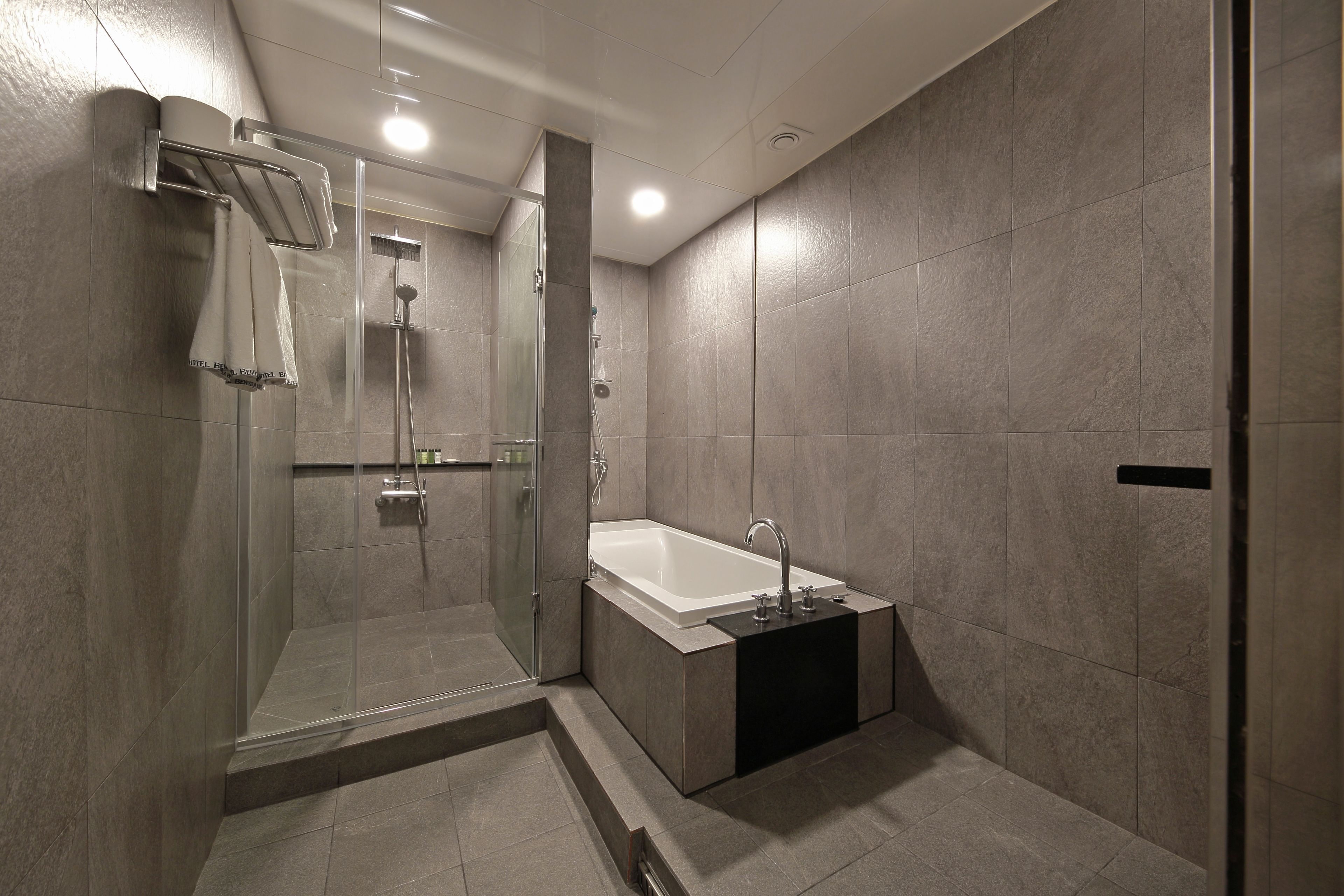 Family Suite | Bathroom | Hair dryer, towels, soap, shampoo