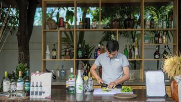 Poolside bar