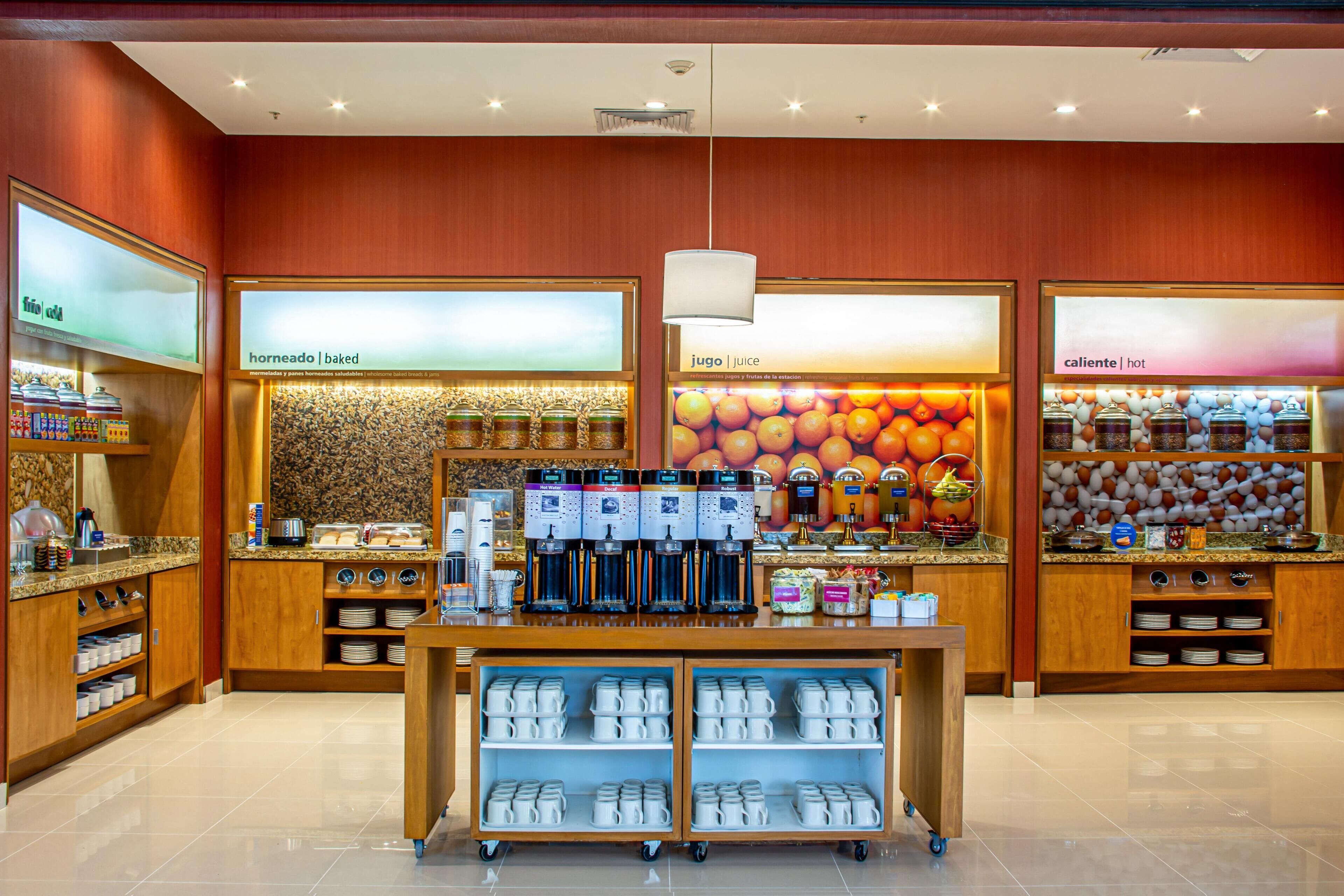 Free daily buffet breakfast 