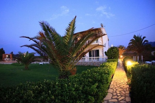 Front of property - evening/night