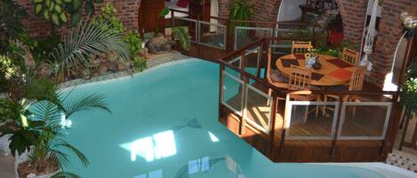 Indoor pool, outdoor pool