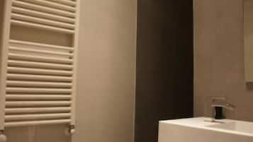Shower, rainfall showerhead, hair dryer, bidet