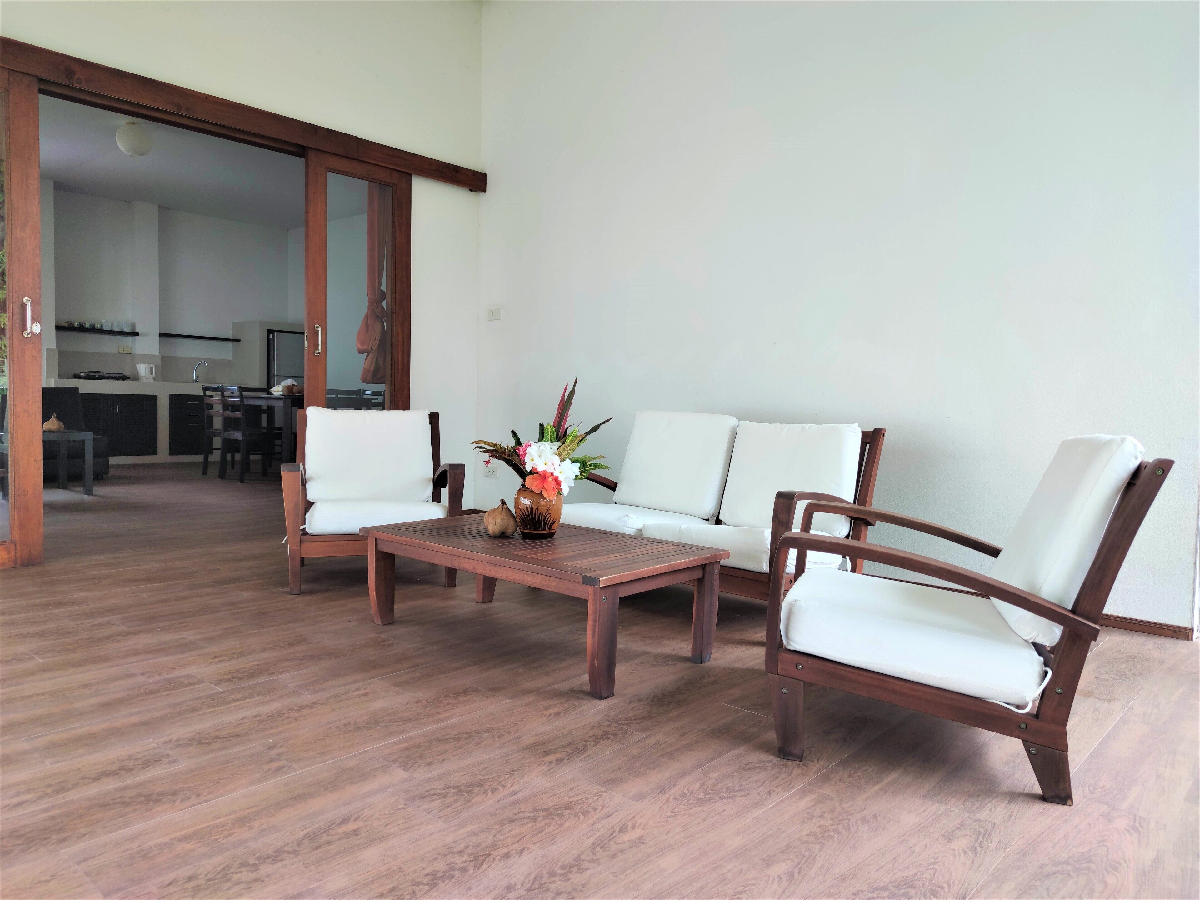 villa, 3 bedrooms, smoking, park view | terrace/patio