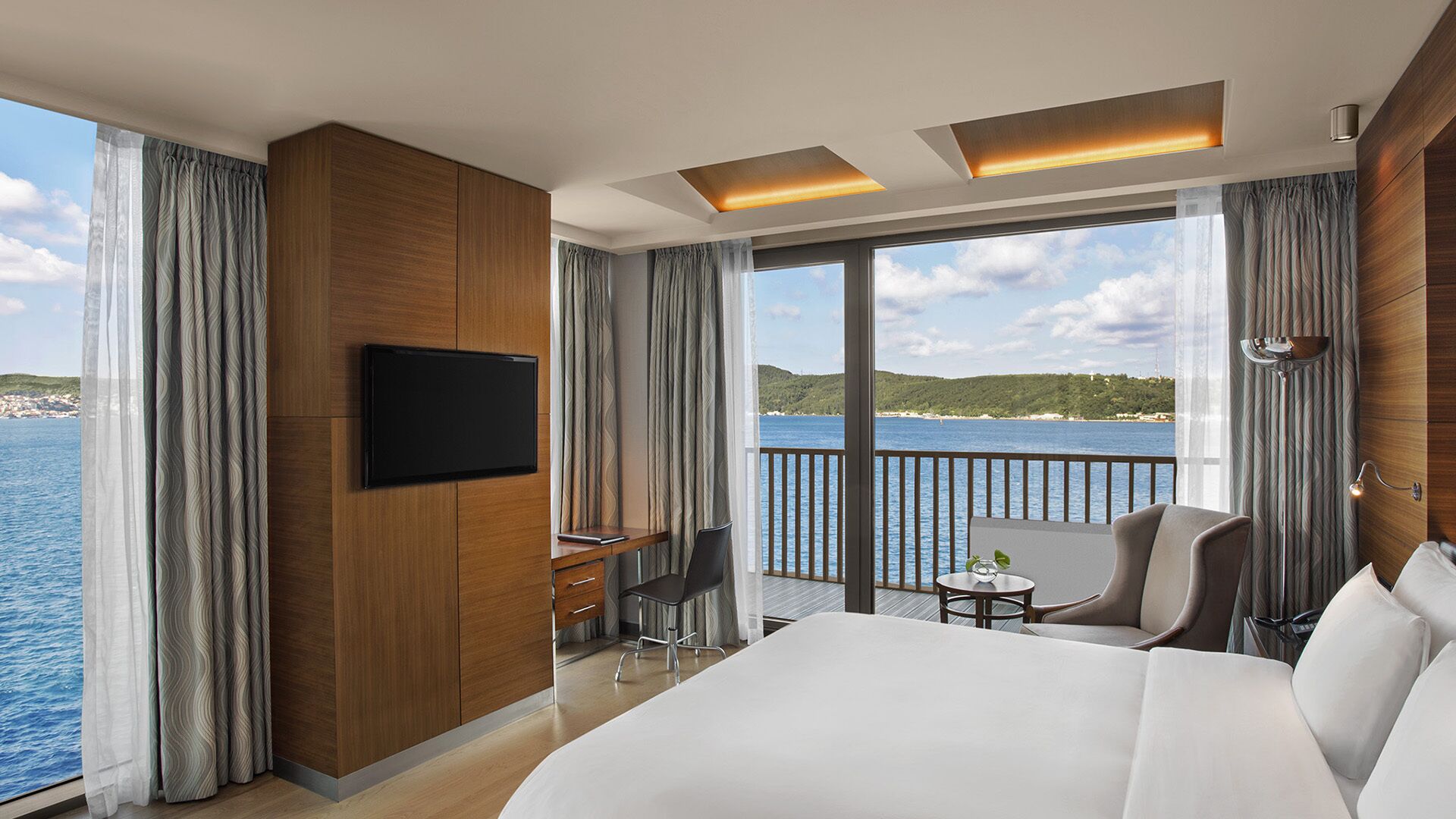 Premium bedding, memory-foam beds, minibar, in-room safe