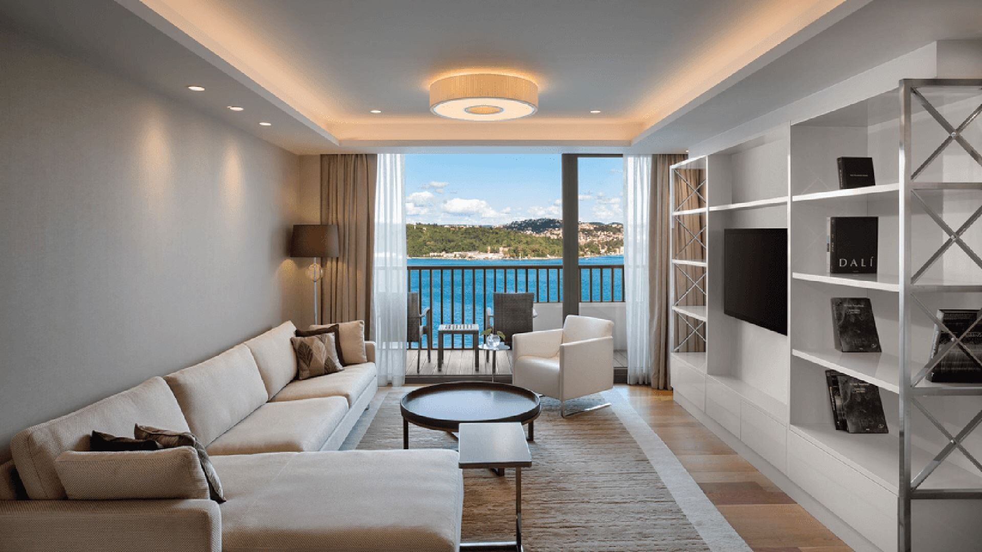 Apartment, 2 Schlafzimmer, Flussblick | Wohnbereich