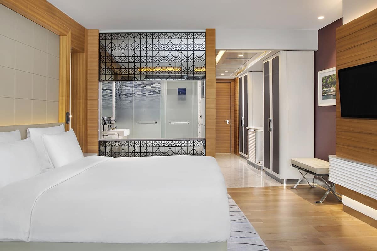 Premium bedding, memory-foam beds, minibar, in-room safe