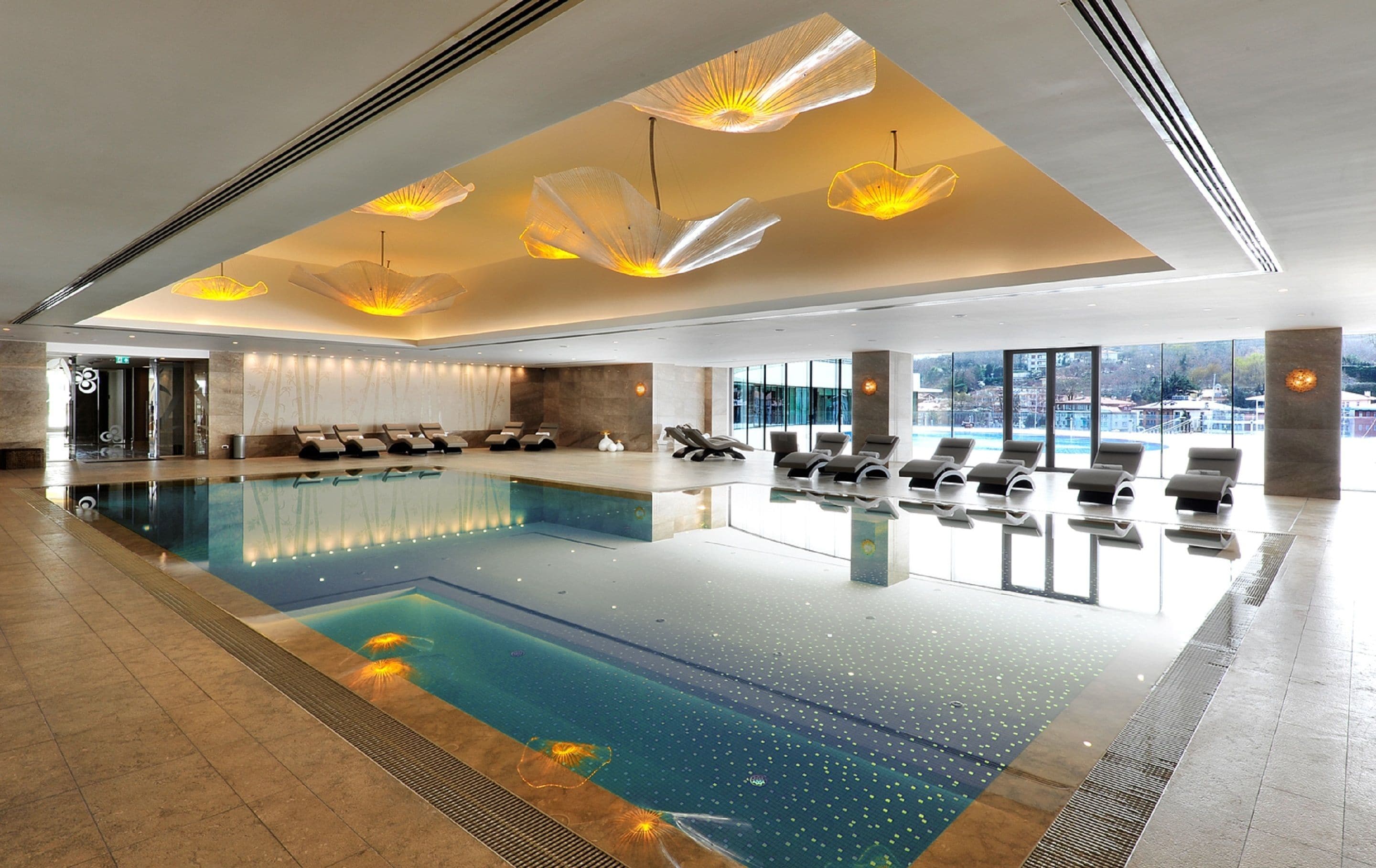Indoor pool, seasonal outdoor pool