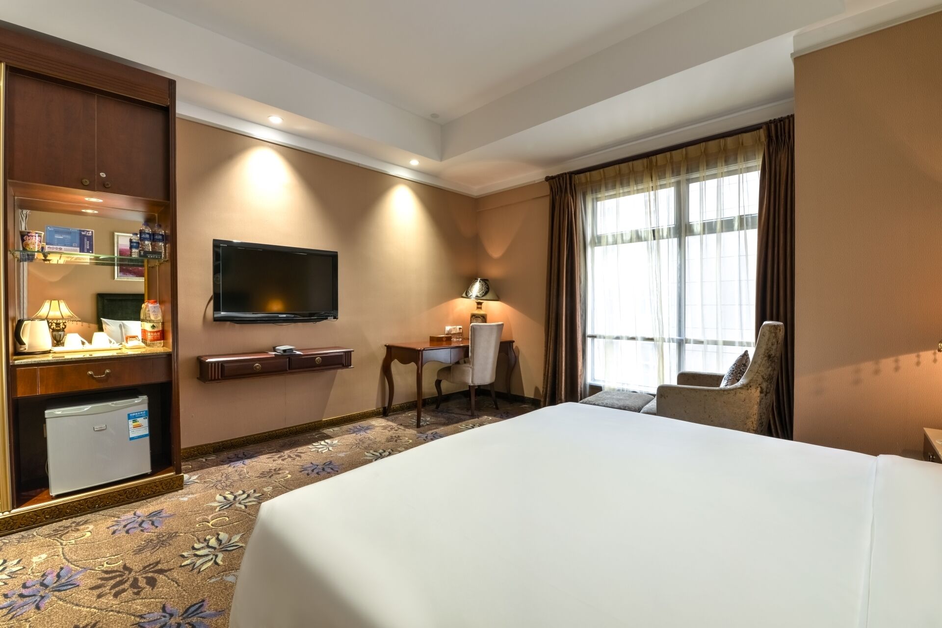 superior king room | premium bedding, down duvets, memory-foam beds, desk
