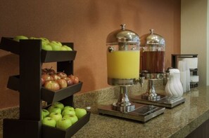 Free daily buffet breakfast