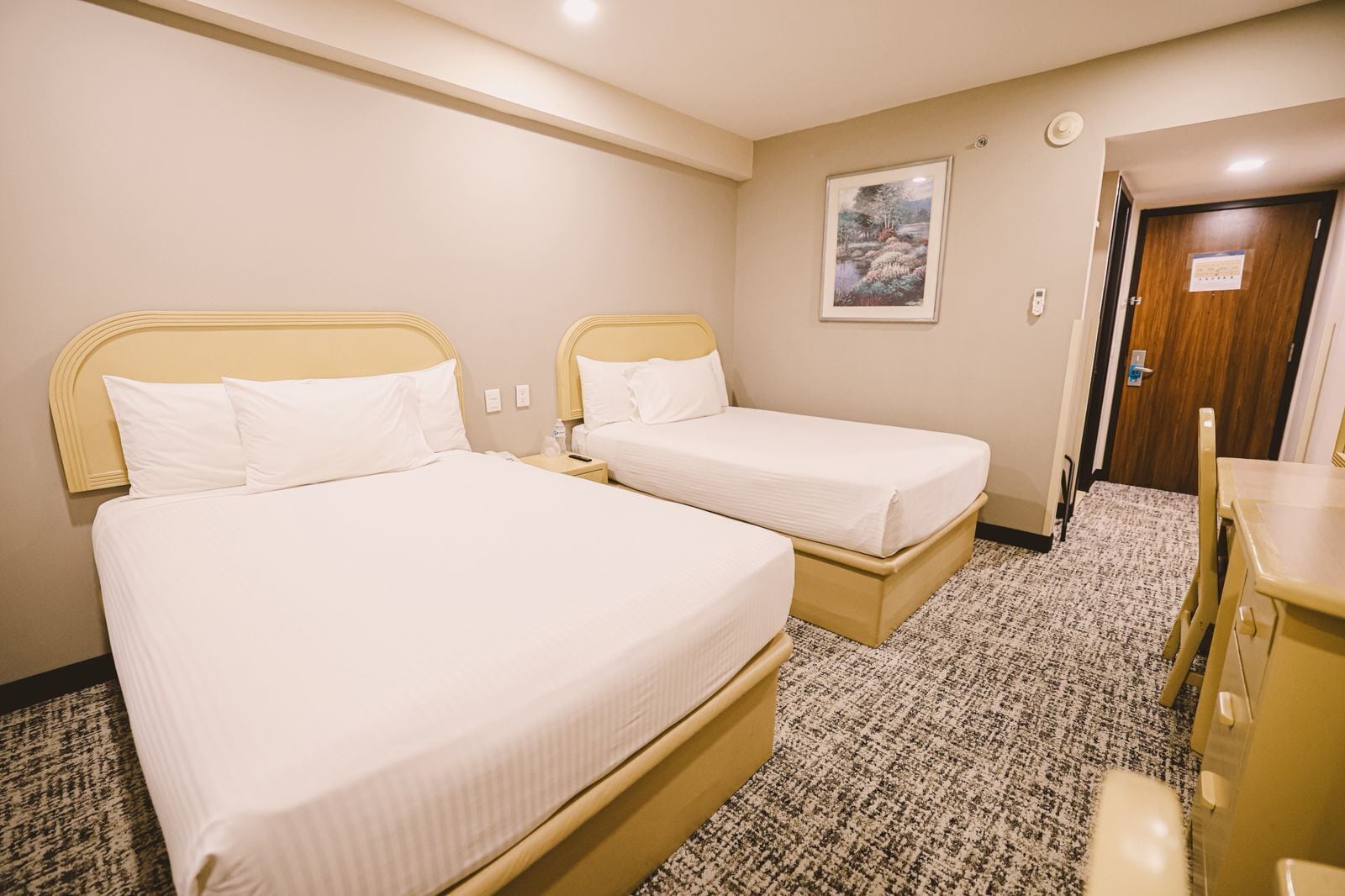 standard double room | egyptian cotton sheets, premium bedding, down duvets, desk